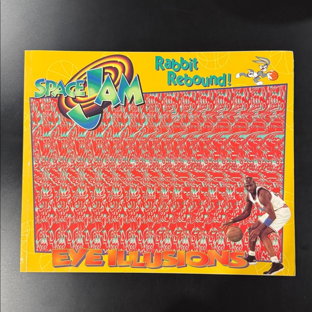 Space Jam: Rabbit Rebound! (Eye Illusions) - Vintage Softcover Children’s Book